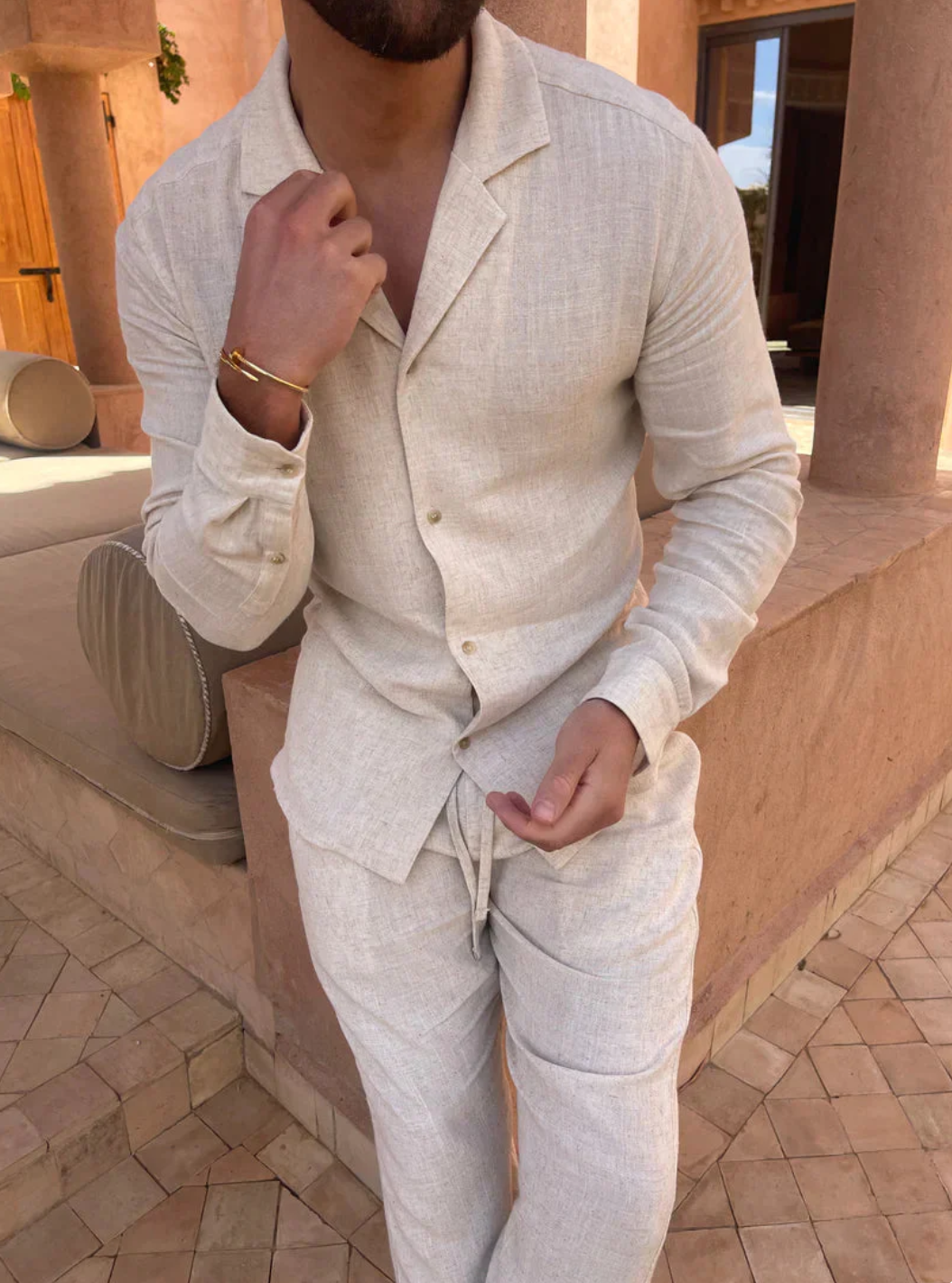 Completo estivo da uomo in lino